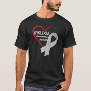 T-shirt Mois de sensibilisation à la dyslexie Enseignants