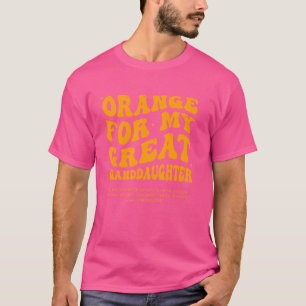 T-shirt Mois de sensibilisation à la leucémie du ruban ora