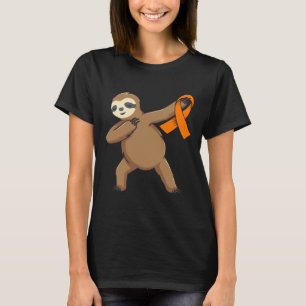 T-shirt Mois de sensibilisation à la leucémie Orange Ribbo
