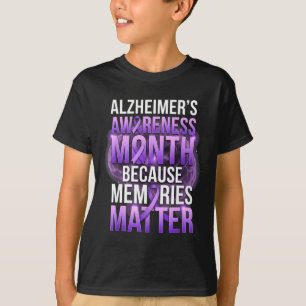 T-shirt mois de sensibilisation à la maladie d'Alzheimer r