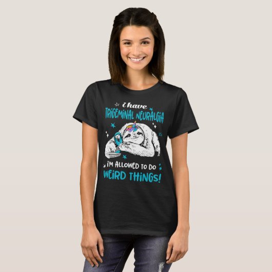 T-shirt Mois de sensibilisation à la neuralgie Trigeminal (Devant entier)