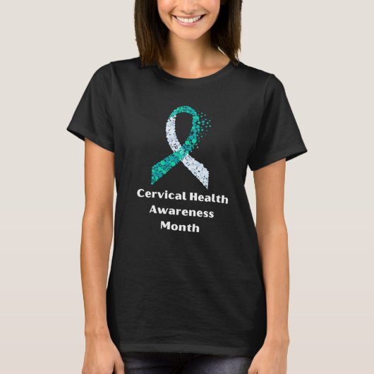 T-shirt mois de sensibilisation à la santé cervicale (Devant)