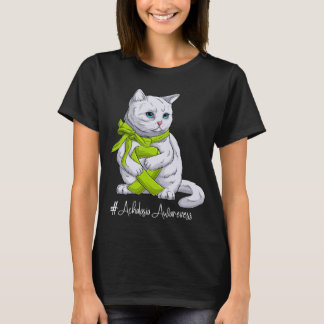 T-shirt Mois de sensibilisation à l'Achalasie Chat au ruba