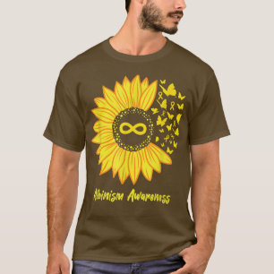 T-shirt Mois de sensibilisation à l'albinisme tournesol En