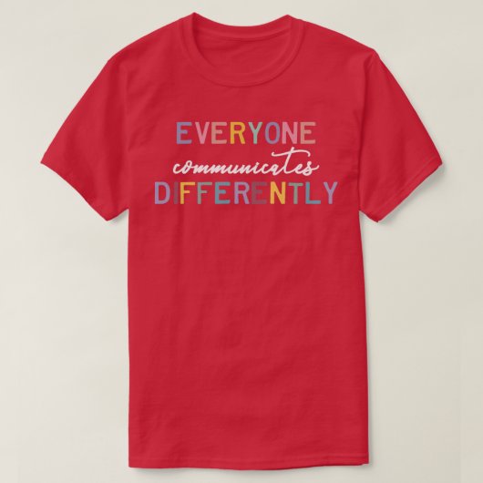 T-shirt Mois de sensibilisation à l'autisme (Design devant)