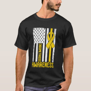 T-shirt Mois de sensibilisation à l'endométriose Drapeau a