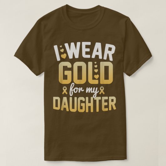 T-shirt Mois de sensibilisation au cancer de l'enfance Je (Design devant)