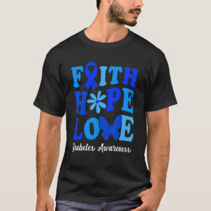 T-shirt Mois de sensibilisation au diabète Groovy Faith Ho