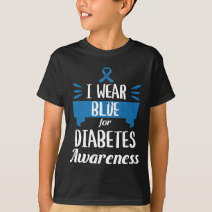 T-shirt Mois de sensibilisation au diabète Je porte le ble