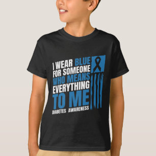 T-shirt Mois de sensibilisation au diabète Messy Bun Mère