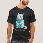 T-shirt Mois de sensibilisation au scléroderme Chat au rub (Devant)