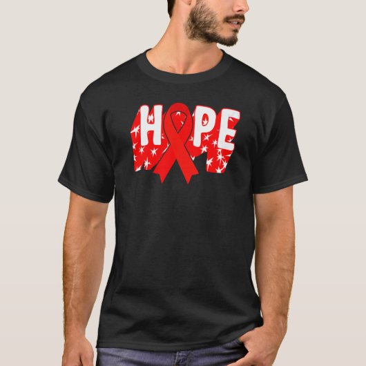 T-shirt Mois de sensibilisation au sida Espère Red Ribbon  (Devant)