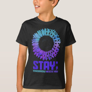 T-shirt Mois de sensibilisation au suicide Restez en santé