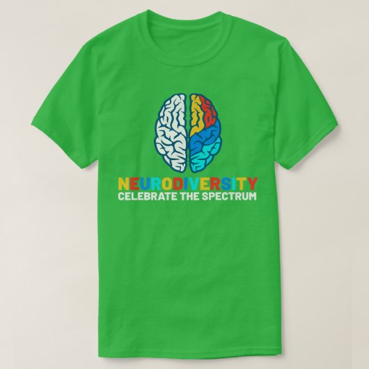 T-shirt Mois de sensibilisation autistique Neurodiversité  (Design devant)