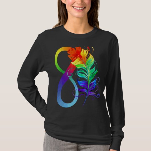 T-shirt Mois de sensibilisation aux plumes autistes Soutie (Devant)