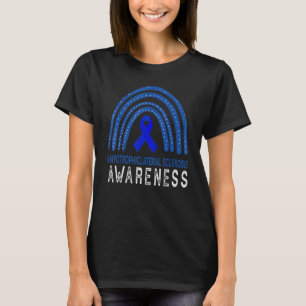 T-shirt Mois de sensibilisation Blue Rainbow Support Squad