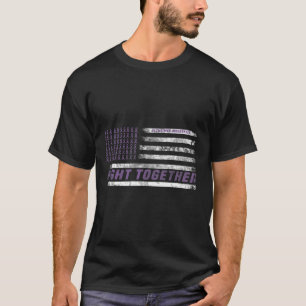 T-shirt Mois de sensibilisation I End Purple Ribbon Elepha