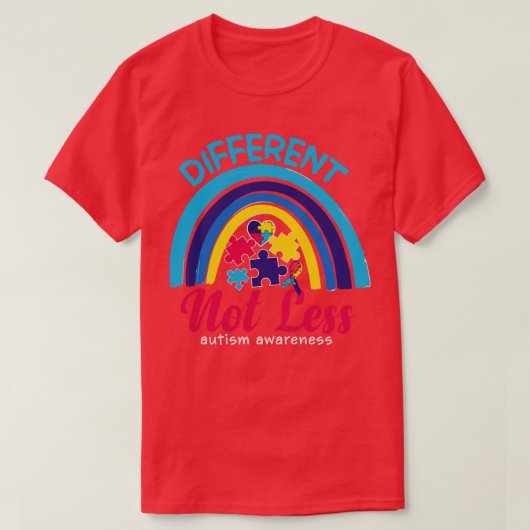 T-shirt Mois De Sensibilisation sur l'autisme Différent (Design devant)