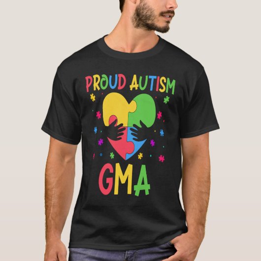 T-shirt Mois de Sensibilisation sur l'autisme familiale co (Devant)
