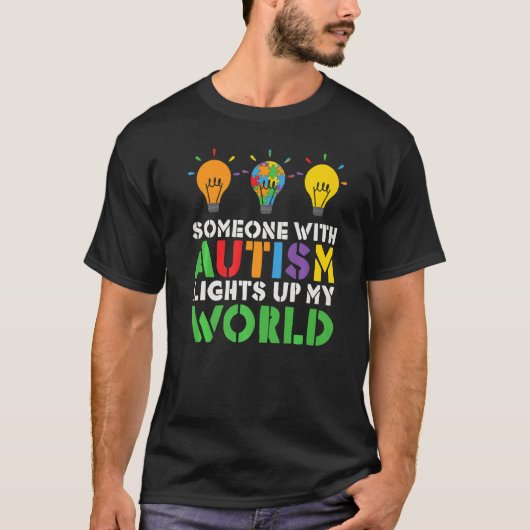 T-shirt Mois de sensibilisation sur l'autisme Famille auti (Devant)