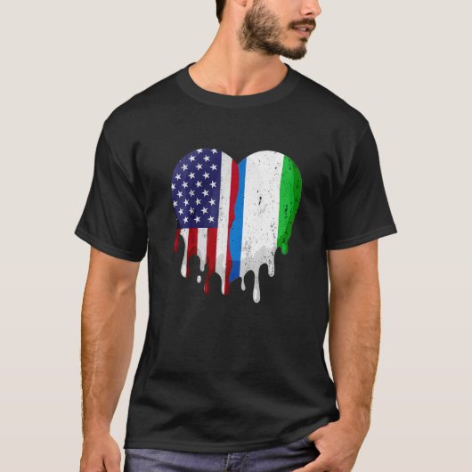 T-shirt Mois du patrimoine américain de la Sierra Leone Dr (Devant)