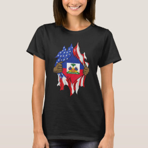 T-shirt Mois du patrimoine haïtien 1804 Drapeau haïtien am