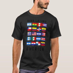 T-shirt Mois du patrimoine hispanique 2022 Drapeau Viva La