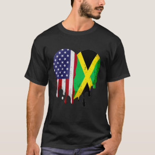 T-shirt Mois du patrimoine hispanique américain jamaïcain 