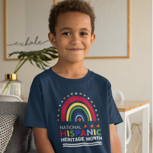T-shirt Mois du patrimoine hispanique Boho Arc-en-ciel et
