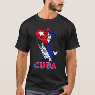 T-shirt Mois du patrimoine hispanique Cuba Drapeau cubain 