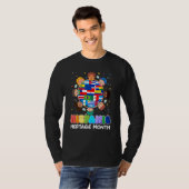 T-shirt Mois du patrimoine hispanique Drapeau latino-améri (Devant entier)