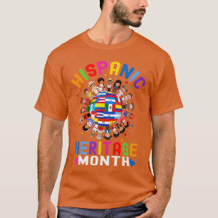 T-shirt Mois du patrimoine hispanique Earth Childs drapeau