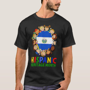T-shirt Mois du patrimoine hispanique El Salvador Enfants 