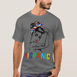 T-shirt Mois du patrimoine hispanique Femmes Latino Pays F