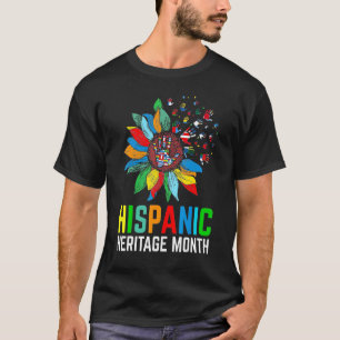 T-shirt Mois du patrimoine hispanique Femmes Latino Pays F