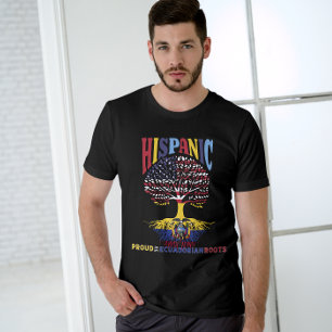 T-shirt Mois du patrimoine hispanique Fière des racines éq