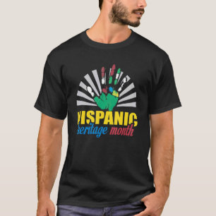 T-shirt Mois du patrimoine hispanique Latino Power Hand La