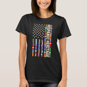 T-shirt Mois du patrimoine hispanique Latino Tous les pays