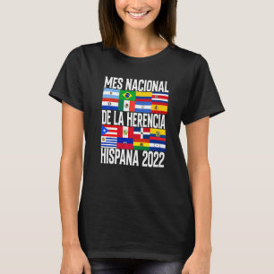 T-shirt Mois du patrimoine hispanique Mes Nacional De La H