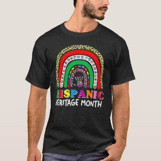 T-shirt Mois du patrimoine hispanique national Arc-en-ciel