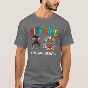 T-shirt Mois du patrimoine hispanique national drapeaux la