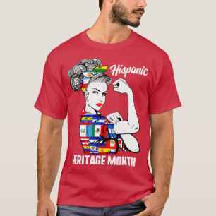T-shirt Mois du patrimoine hispanique national Femme Latin