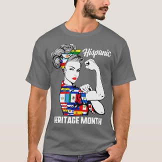 T-shirt Mois du patrimoine hispanique national Femme Latin