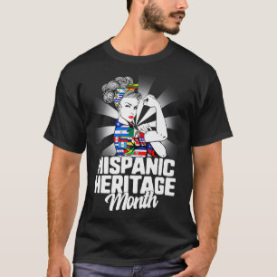 T-shirt Mois du patrimoine hispanique national Forte femme