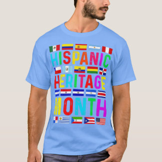 T-shirt Mois du patrimoine hispanique national Latino Tous