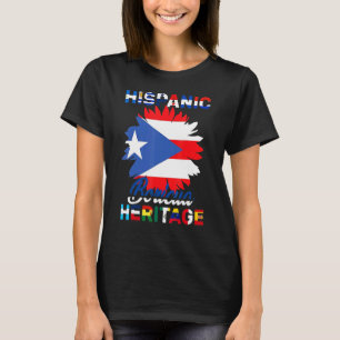 T-shirt Mois du patrimoine hispanique national Porto Rico