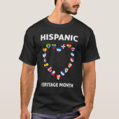 T-shirt Mois du patrimoine hispanique national Tous les pa (Devant)