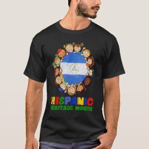 T-shirt Mois du patrimoine hispanique Nicaragua Enfants ga