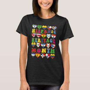 T-shirt Mois du patrimoine hispanique Pays latino-américai