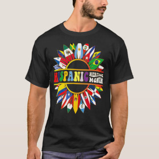 T-shirt Mois du patrimoine hispanique Pays latino-américai